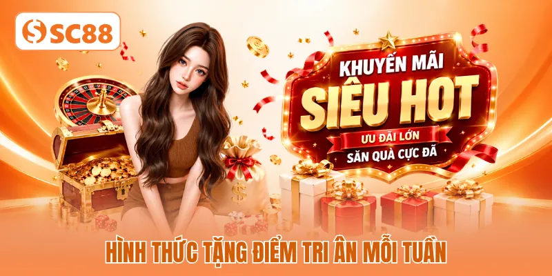 Hình thức tặng điểm tri ân mỗi tuần Hình thức tặng điểm tri ân mỗi tuần