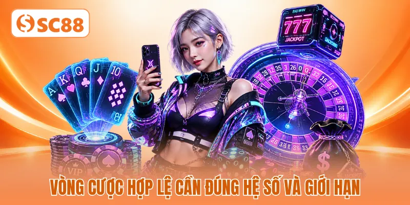 Vòng cược hợp lệ cần đúng hệ số và giới hạn Vòng cược hợp lệ cần đúng hệ số và giới hạn